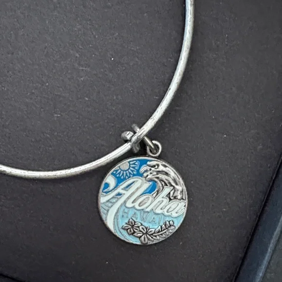 Alex and Ani Aloha  Bangle Bracelet - Picture 2 of 4